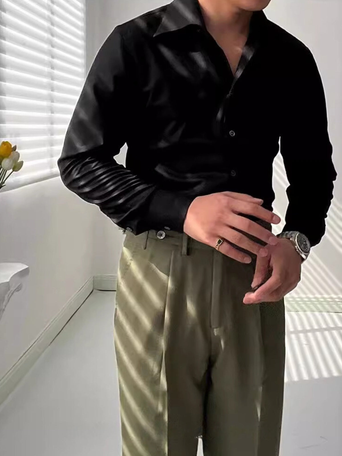 LUXSSE | CHEMISE ATHLÉTIQUE ITALIENNE POUR HOMME EN BAMBOU