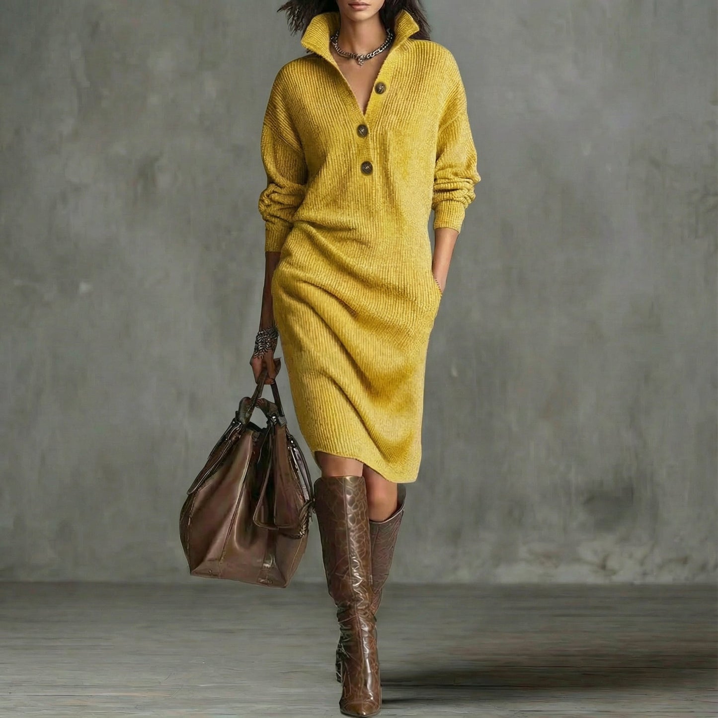 CARMEN™ | Robe en maille chaude et élégante