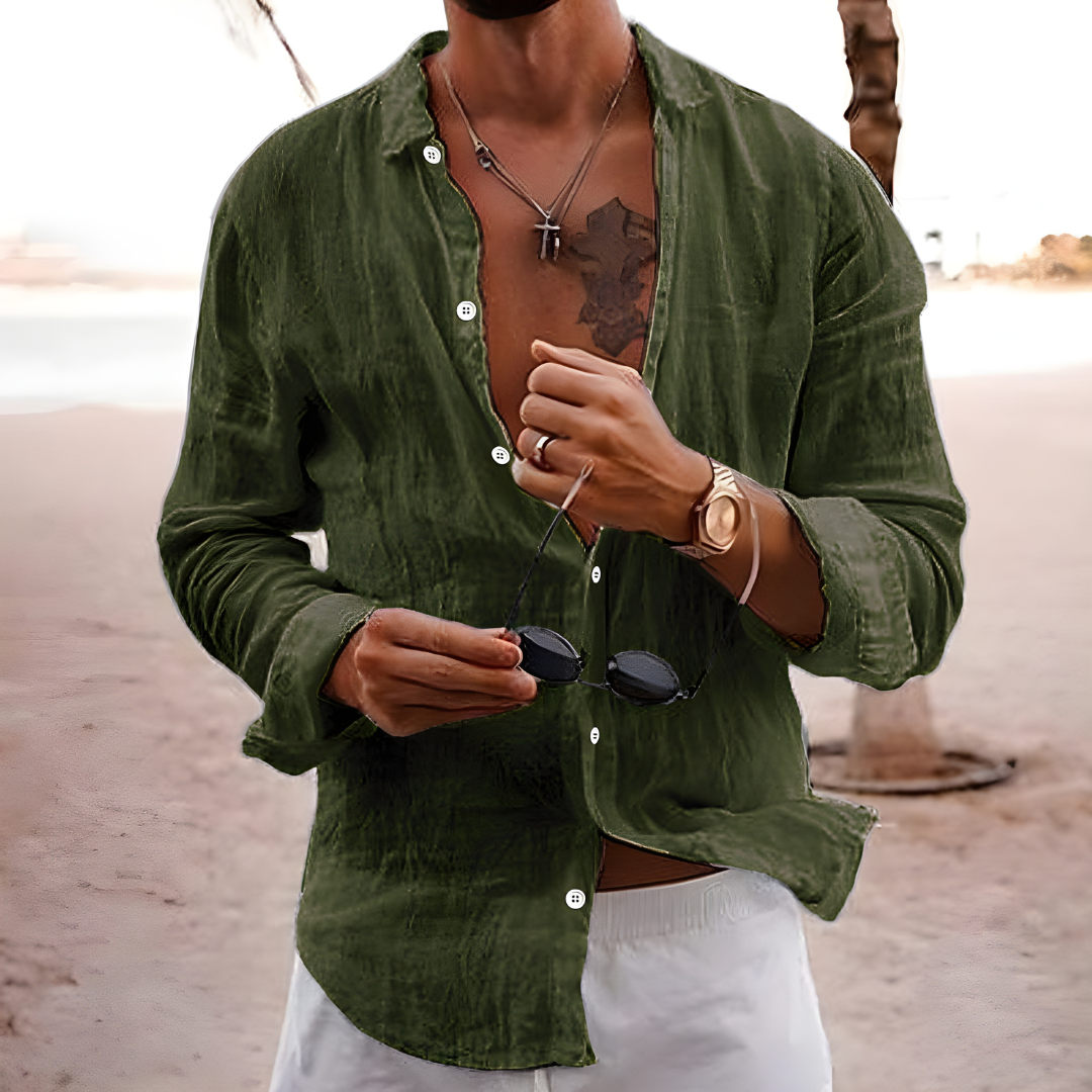 CAMICIA ESTIVA IN COTONE NATURALE