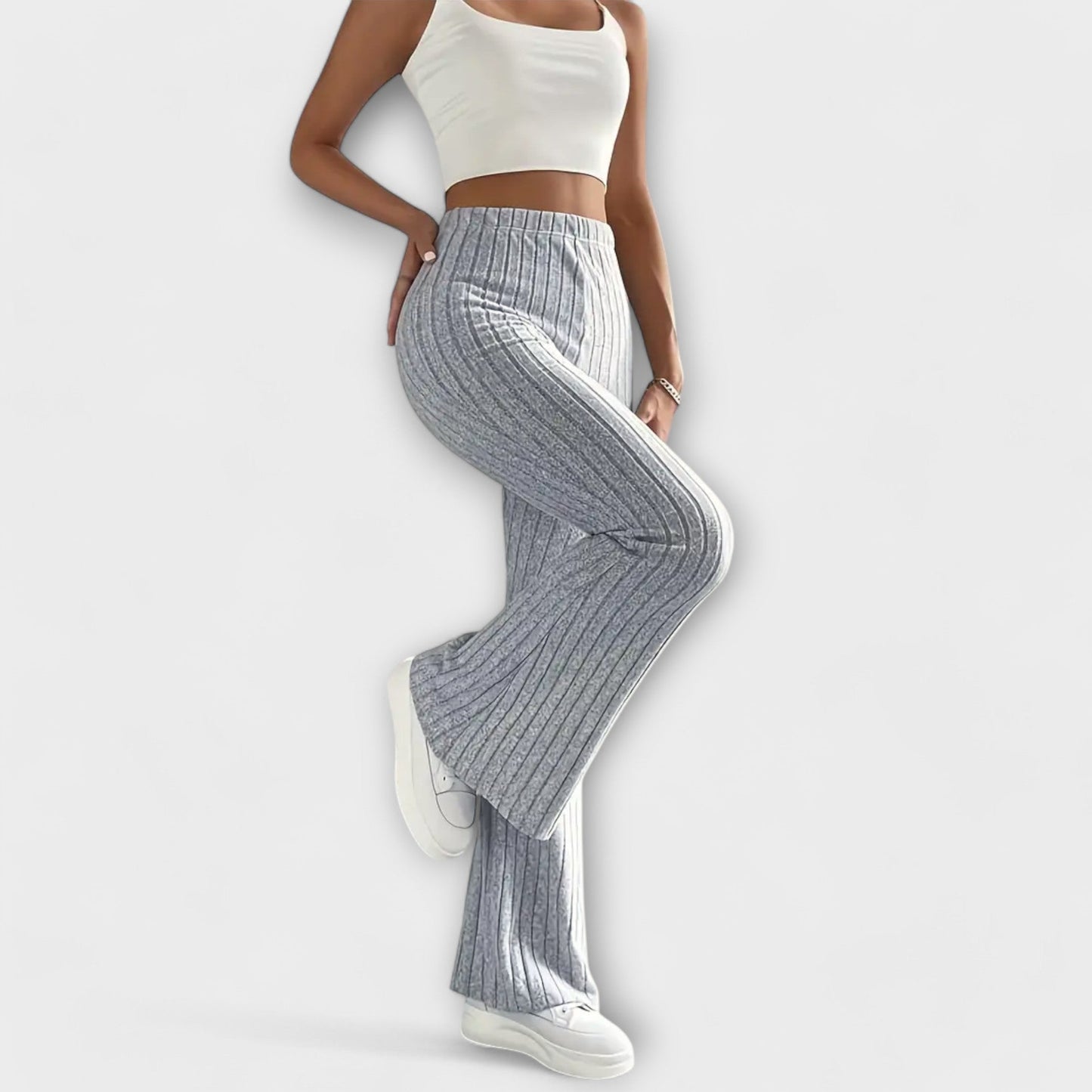 Luretta – Pantaloni svasati con struttura fine