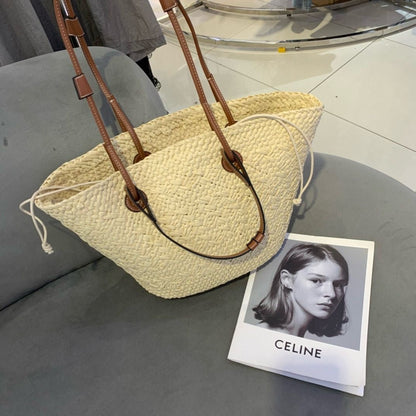 Le Cabas "Riviera" — Panier Tressé en Raphia