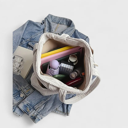 Tilda – Borsa tote a coste con cordoncino