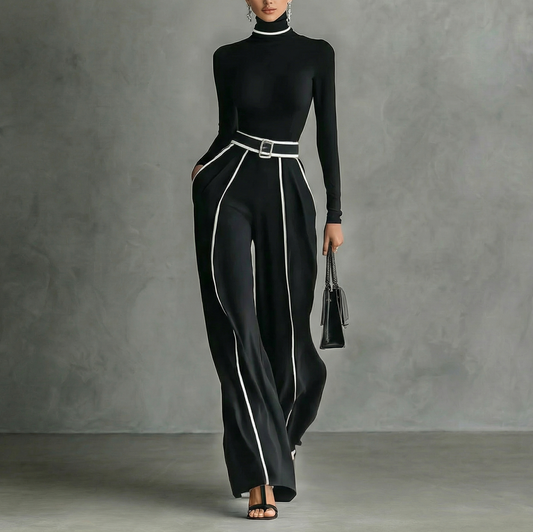 SIGNATURE™ | Ensemble top col montant et pantalon