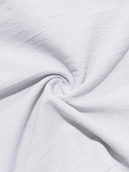 NICHOLS | PANTALONI LARGHI IN LINO CON COULISSE