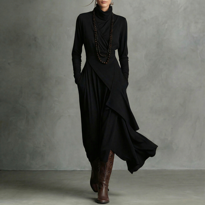 AVELINE™ | Robe longue asymétrique Boho-Elegance