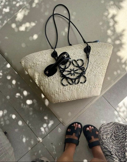Le Cabas "Riviera" — Panier Tressé en Raphia