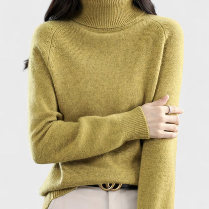 Sapphire - Maglione a collo alto solido