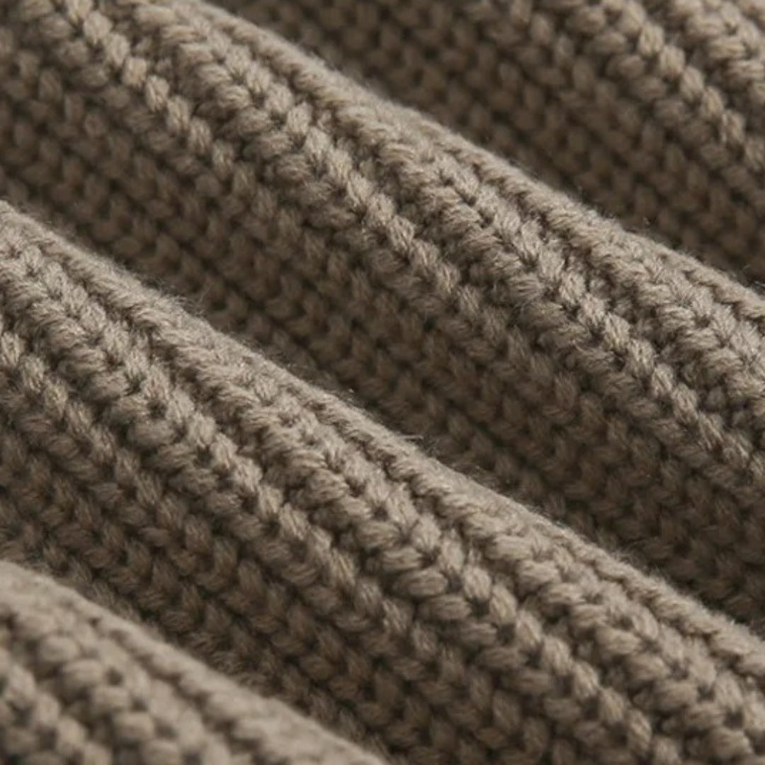 LUCA | MAGLIONE A MAGLIA CON SCOLLO ROTONDO