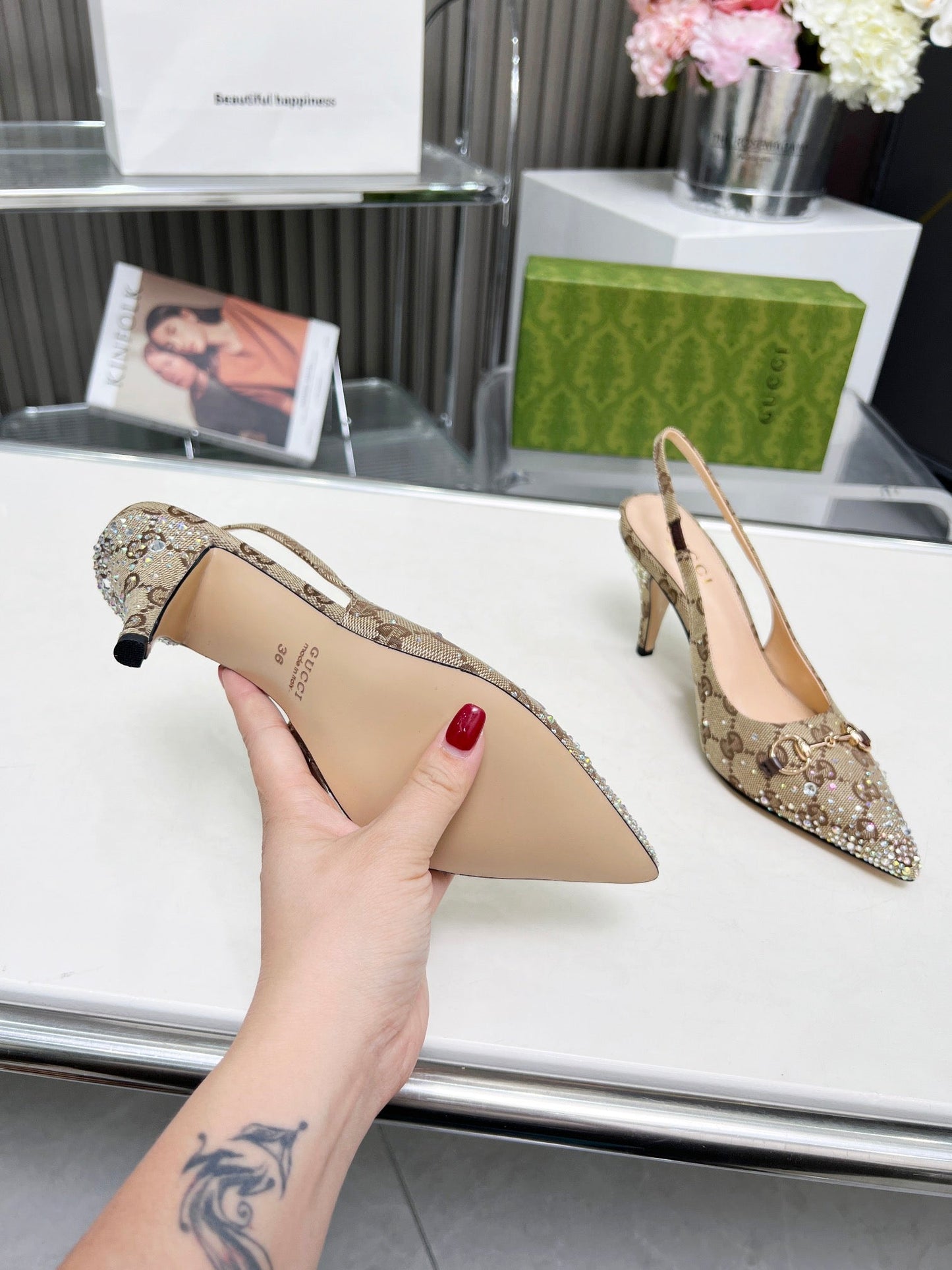 Slingbacks "Milano" — L'Éclat Strassé