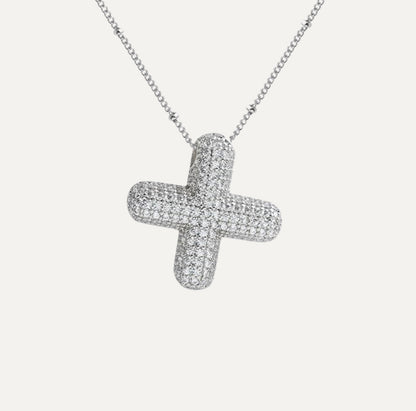 Savannah | Collana con Lettera a Bolla in Diamante