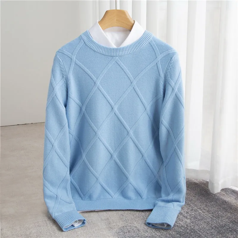 Rossi Roma | Maglione Argyle in Cashmere
