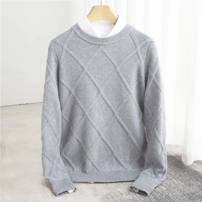 Rossi Roma | Maglione Argyle in Cashmere
