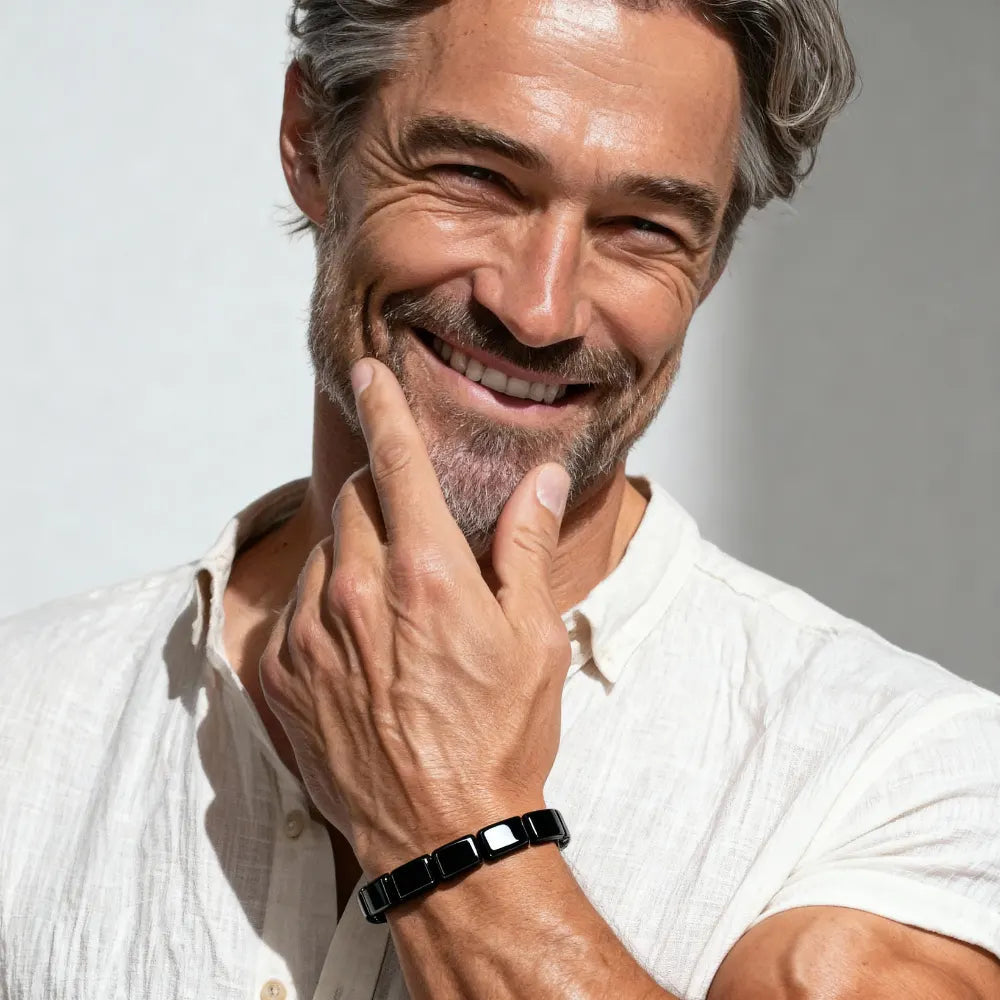 HEMOS™ | Bracciale in Ematite Naturale