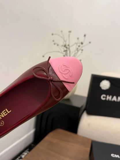 Ballerines "Intemporelles" — Cuir & Daim Signature