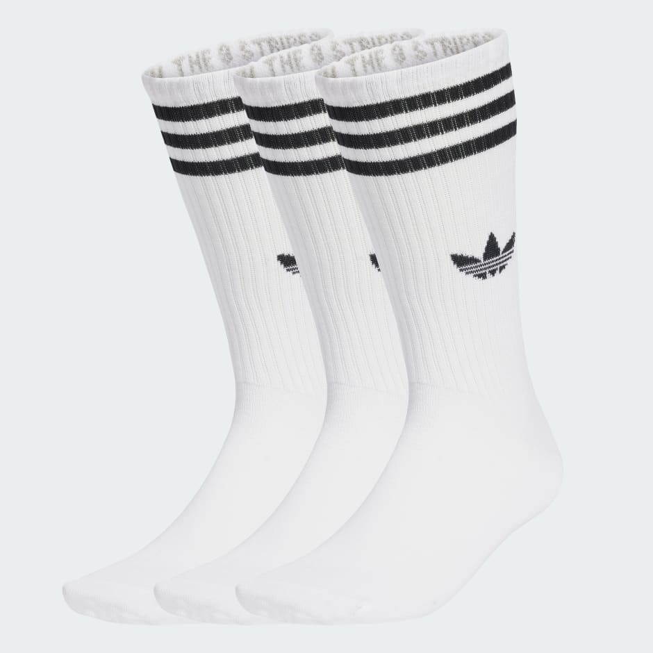 3-Stripe Calf-Length Socks (3 pairs)