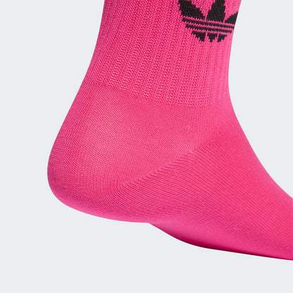 3-Stripe Mid-Calf Socks (3 pairs)