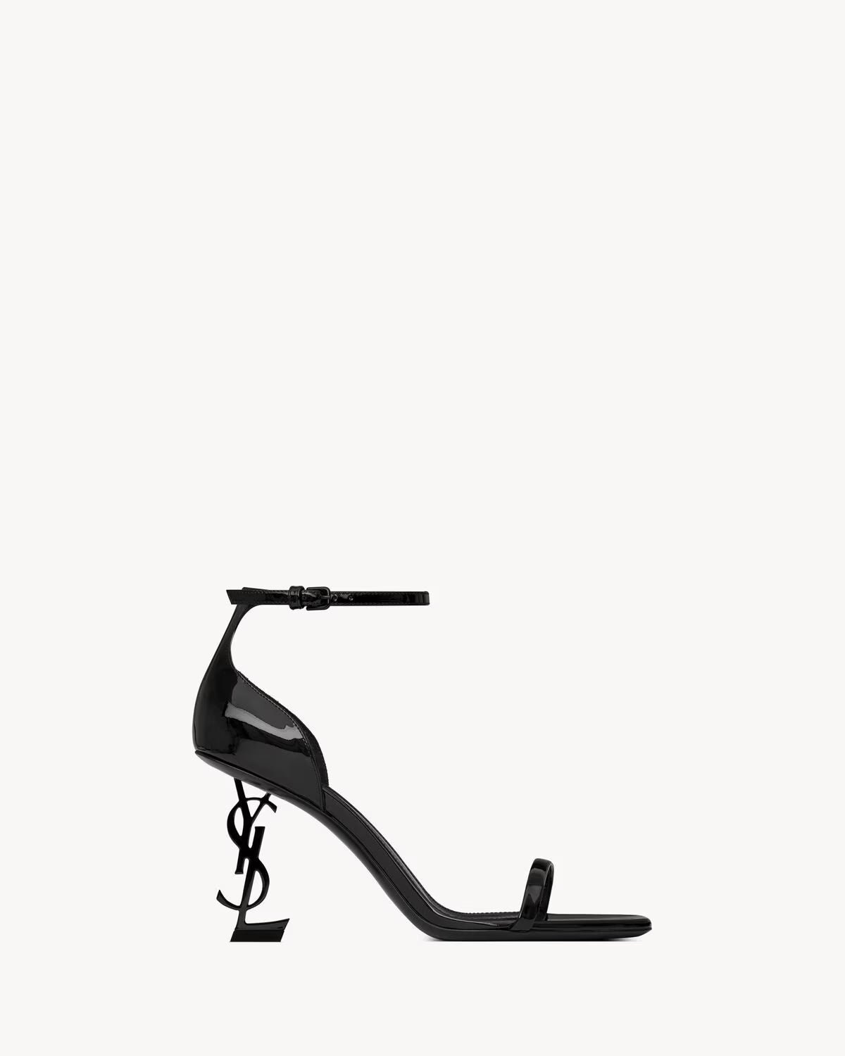 SL Opyum Sandals in Black Patent Leather