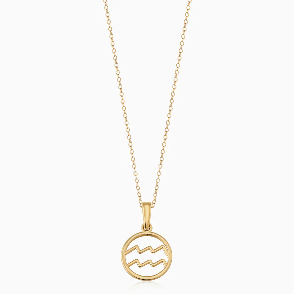 Rosalyette | Collana con Segno Zodiacale in Oro 18k
