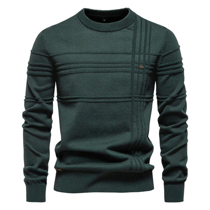 ROSSI ROMA™ | ELEGANTE MAGLIONE DA UOMO LAVORATO A MAGLIA