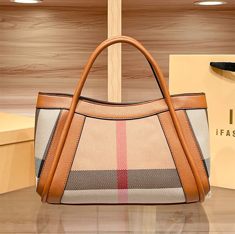 Sac Amélie — Le Tote Signature en Toile & Cuir