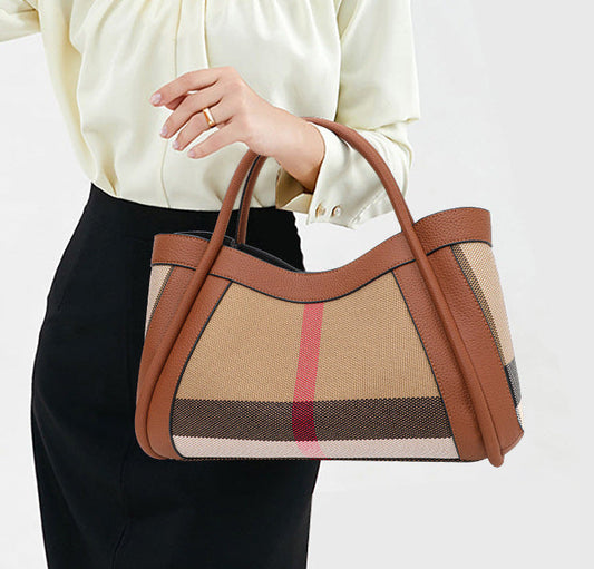 Sac Amélie — Le Tote Signature en Toile & Cuir