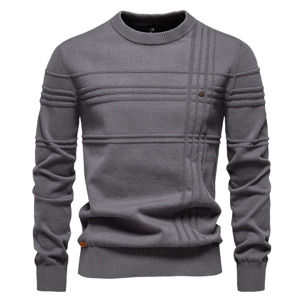 ROSSI ROMA™ | ELEGANTE MAGLIONE DA UOMO LAVORATO A MAGLIA