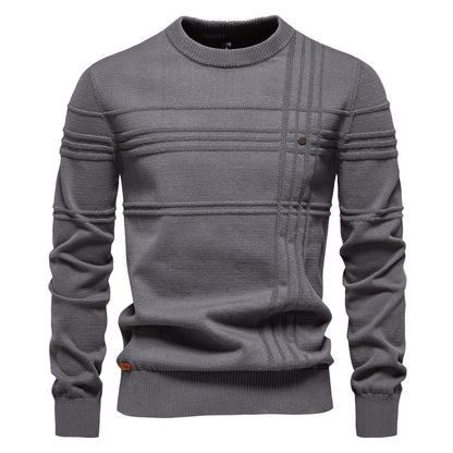 ROSSI ROMA™ | ELEGANTE MAGLIONE DA UOMO LAVORATO A MAGLIA