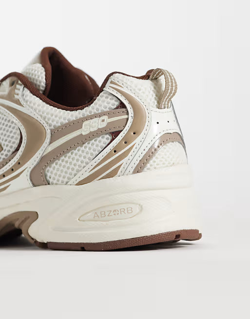 NB 530 — Blanc/Marron