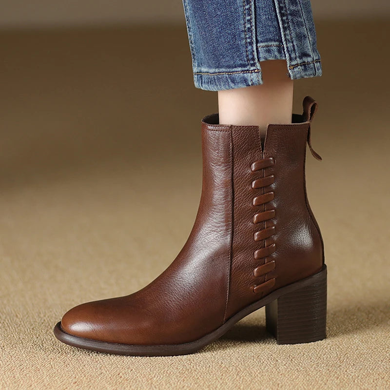 Janina | Bottines Femme en Cuir Fait Main