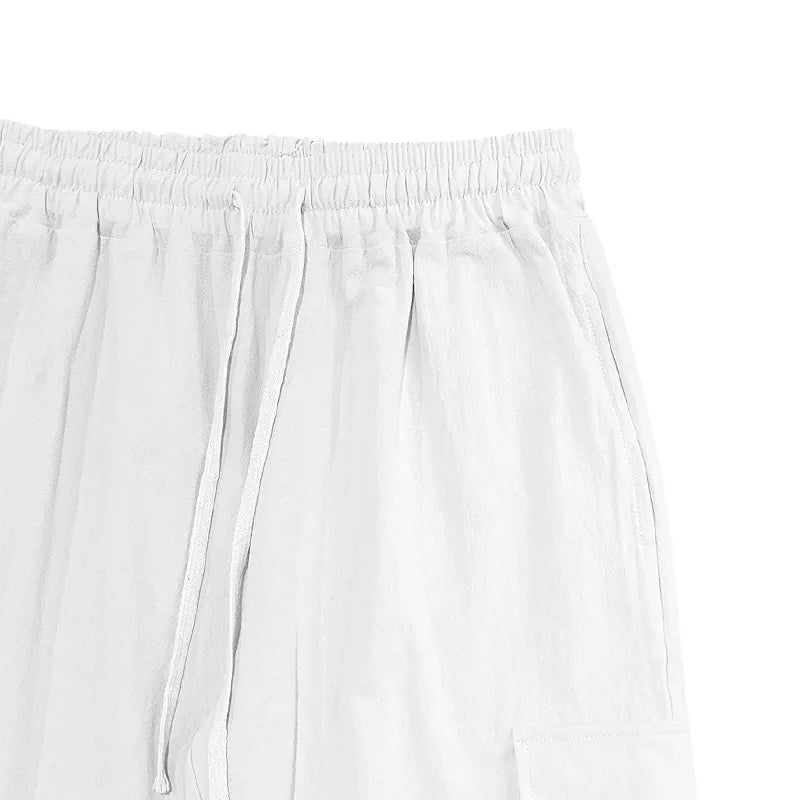 LUXSSE | PANTALONI CARGO IN LINO