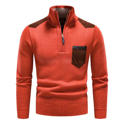 ROSSI ROMA | MAGLIA DA UOMO IN PILE CON ZIP