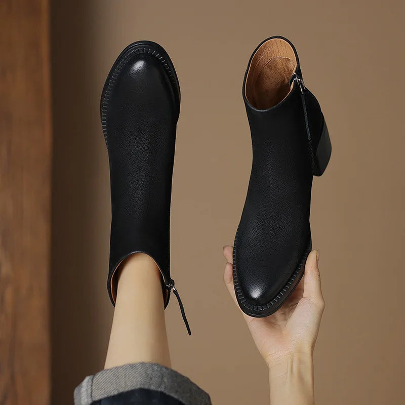 Jagoda | Bottines Élégantes en Cuir Femme