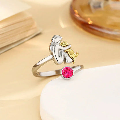 Rose™ - Bague avec Charm Chien