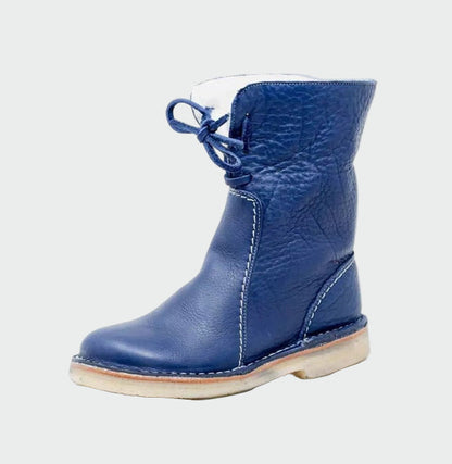 Bottes en Cuir Imperméable avec Laine