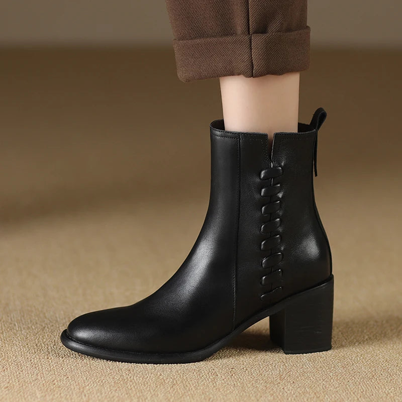 Janina | Bottines Femme en Cuir Fait Main