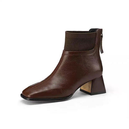 Klaudia | Bottines Hiver Élégantes à Talon Chunky