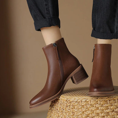 Jagoda | Bottines Élégantes en Cuir Femme