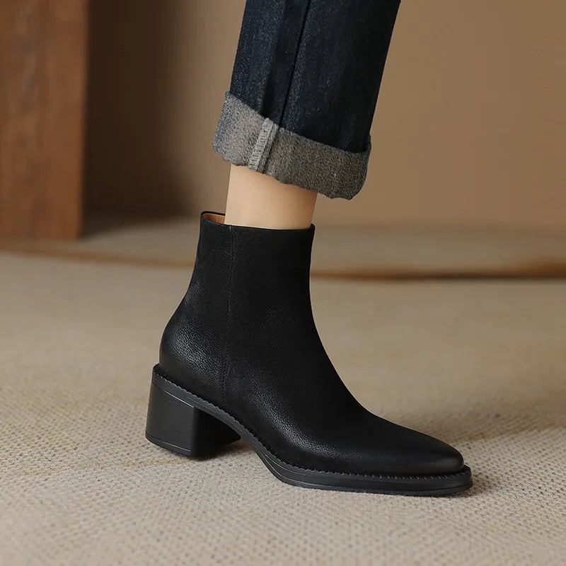 Jagoda | Bottines Élégantes en Cuir Femme