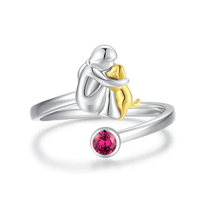 Rose™ - Bague avec Charm Chien