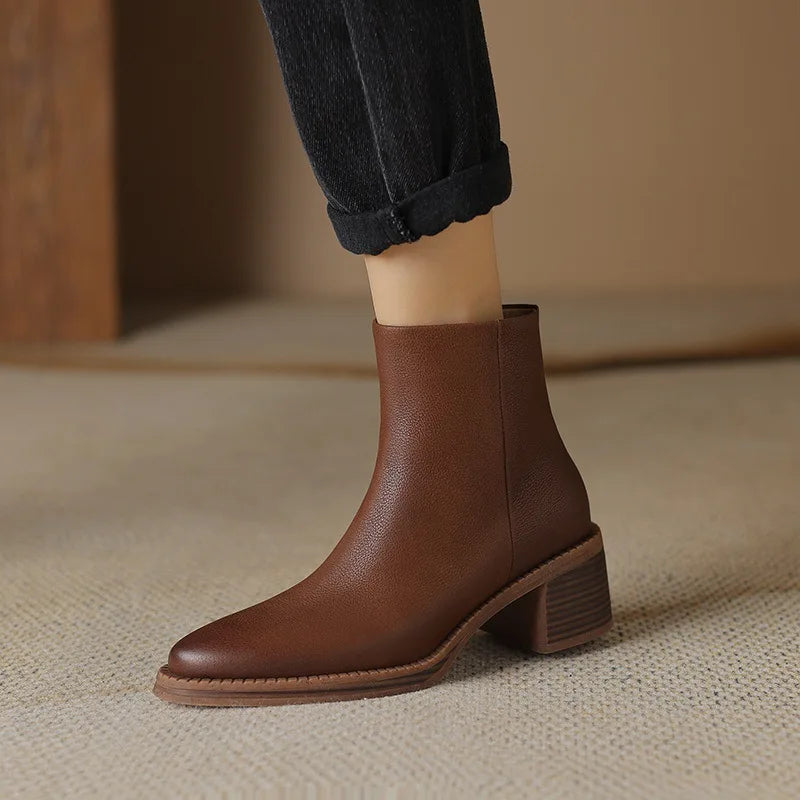 Jagoda | Bottines Élégantes en Cuir Femme