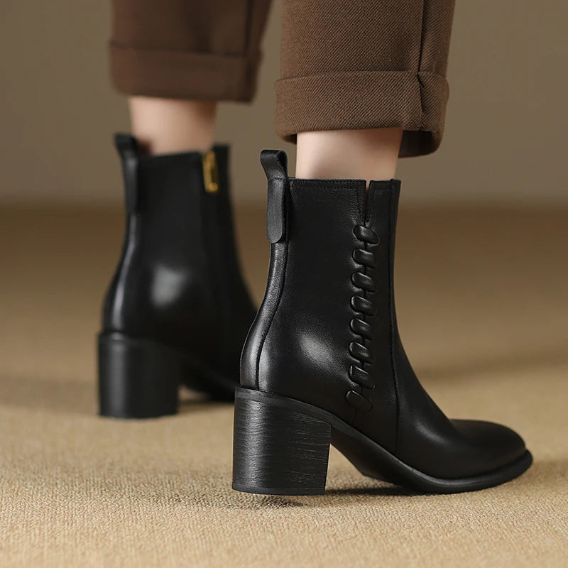 Janina | Bottines Femme en Cuir Fait Main