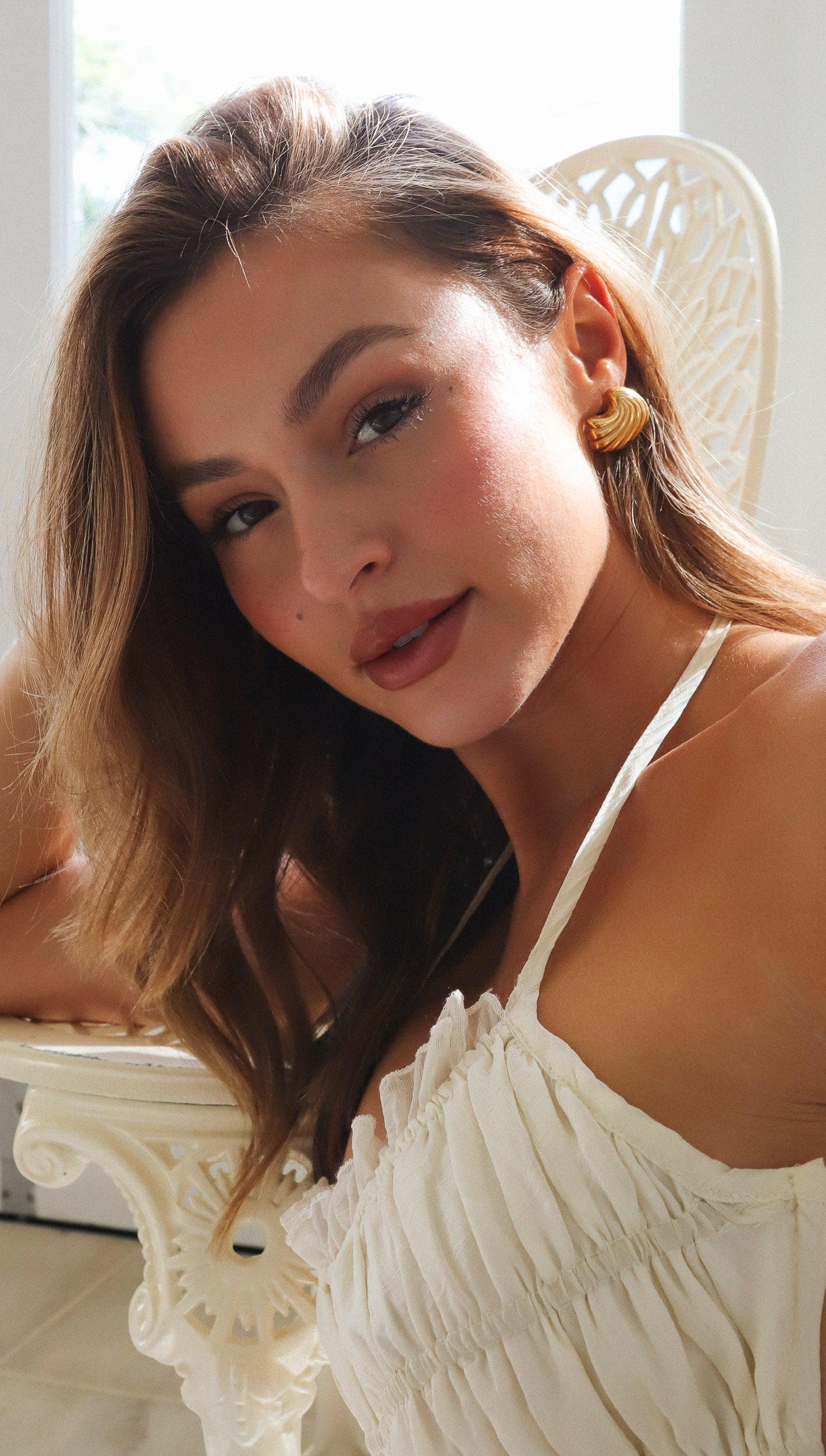 Emery | Orecchini a Conchiglia d'Oro