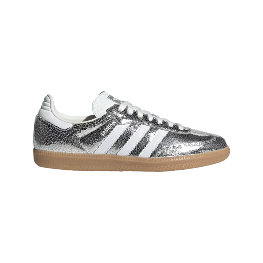 Sneakers "Chrome" — Cuir Métallisé & Effet Craquelé
