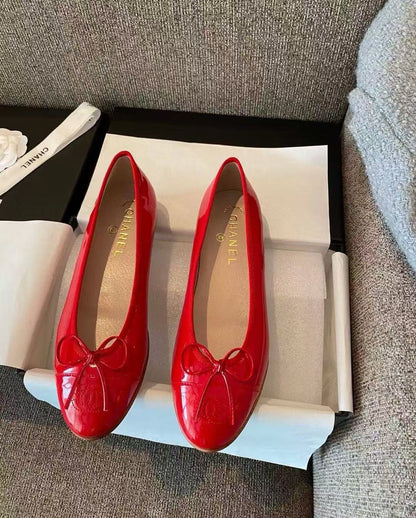 Ballerines "Intemporelles" — Cuir & Daim Signature
