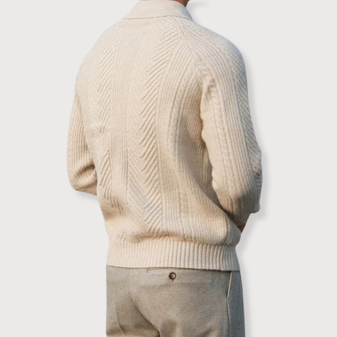 ROSSI | MAGLIONE DI LUSSO DA UOMO CON COLLETTO