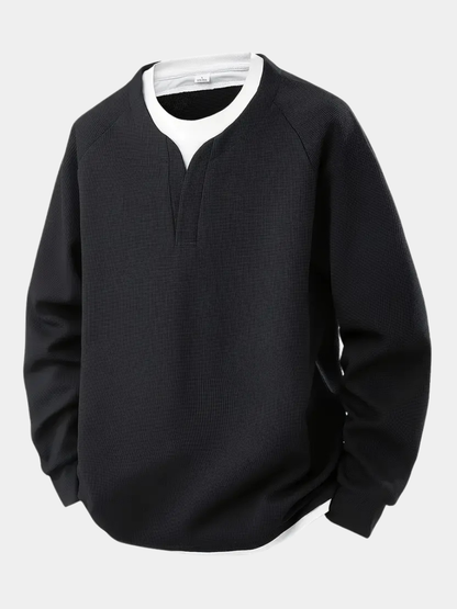 ROSSI ROMA | MAGLIA A MANICHE LUNGHE A STRATI DA UOMO