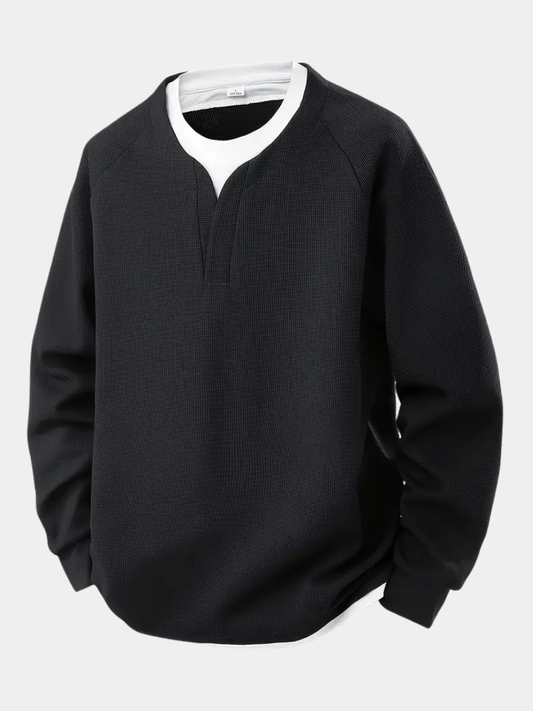 ROSSI ROMA | MAGLIA A MANICHE LUNGHE A STRATI DA UOMO