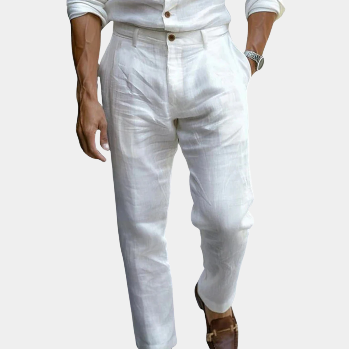 PANTALONI IN LINO ELEGANTI