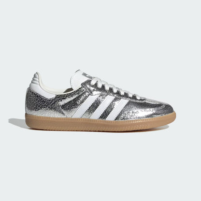 Sneakers "Chrome" — Cuir Métallisé & Effet Craquelé