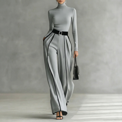 SIGNATURE™ | Ensemble top col montant et pantalon